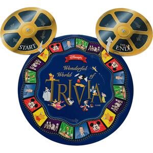 Disneys Wonderful World of Trivia Game Board Only Mattel Round Mickey Mouse
